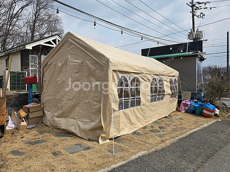 3*6 간이 천막 창고 차고지 농막 텐트--7