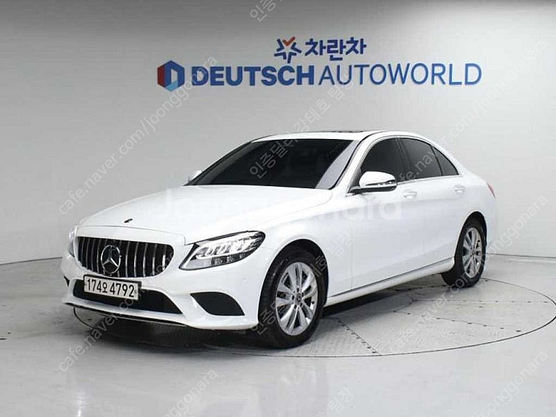 벤츠 C클래스 중고차 벤츠 중고차 수입중고차 흰색 20...--0