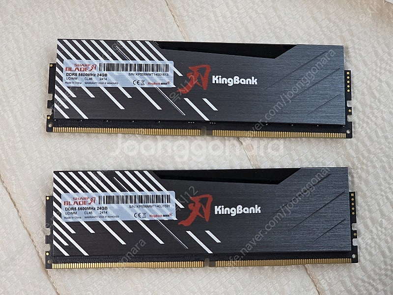 킹뱅크 DDR5 5600mhz 48gb(24GB*2) ...--0