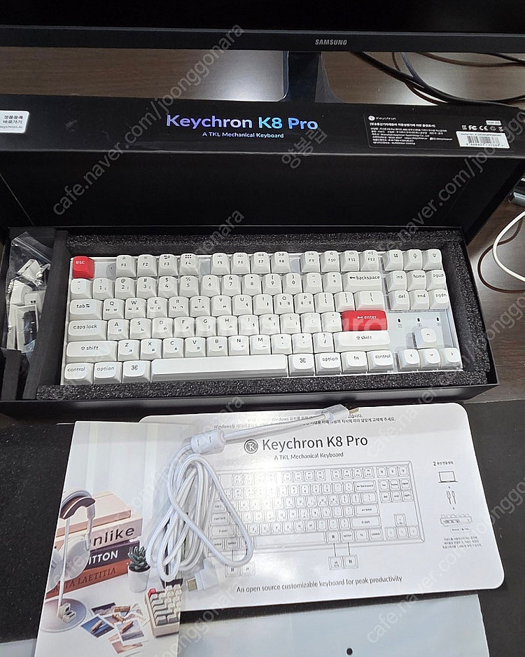 (택포) 키크론 K8 Pro 유무선 저소음 적축 기계식...--0