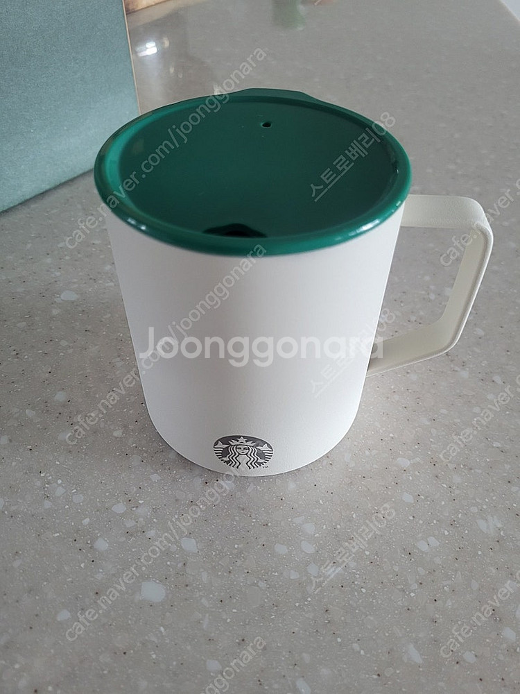 스타벅스 ss 크림 데비 텀블러 (새상품) 기관이름 각인--0