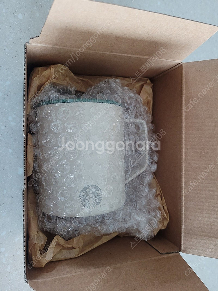 스타벅스 ss 크림 데비 텀블러 (새상품) 기관이름 각인--1