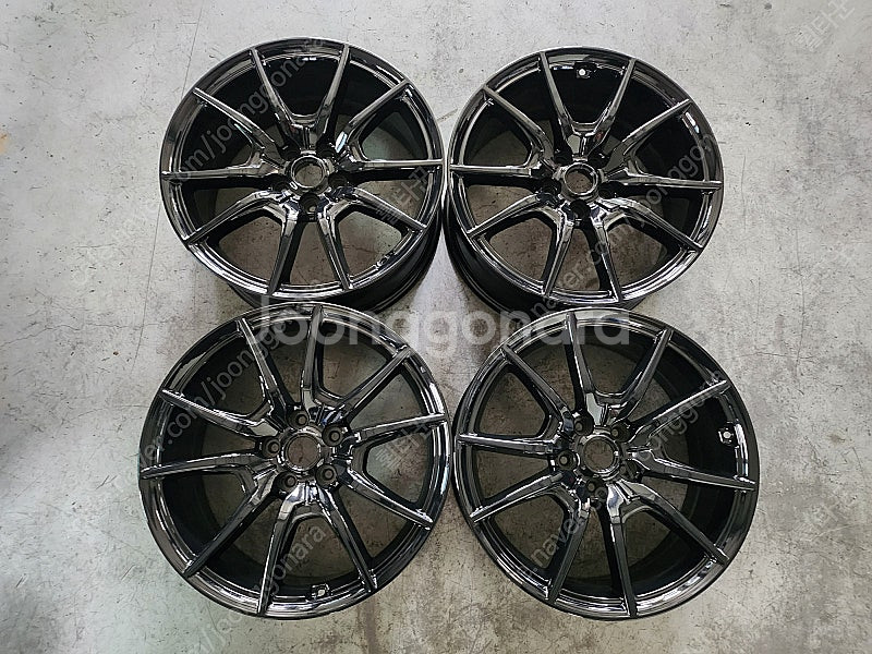 제네시스 G70 프론트옵셋 19인치 블랙휠 순정휠 중고...--0