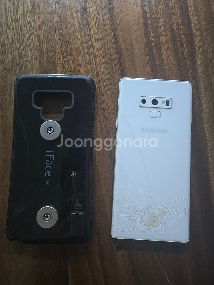노트9 128G 오토바이 네비용 기기및 케이스(무선자석...--2