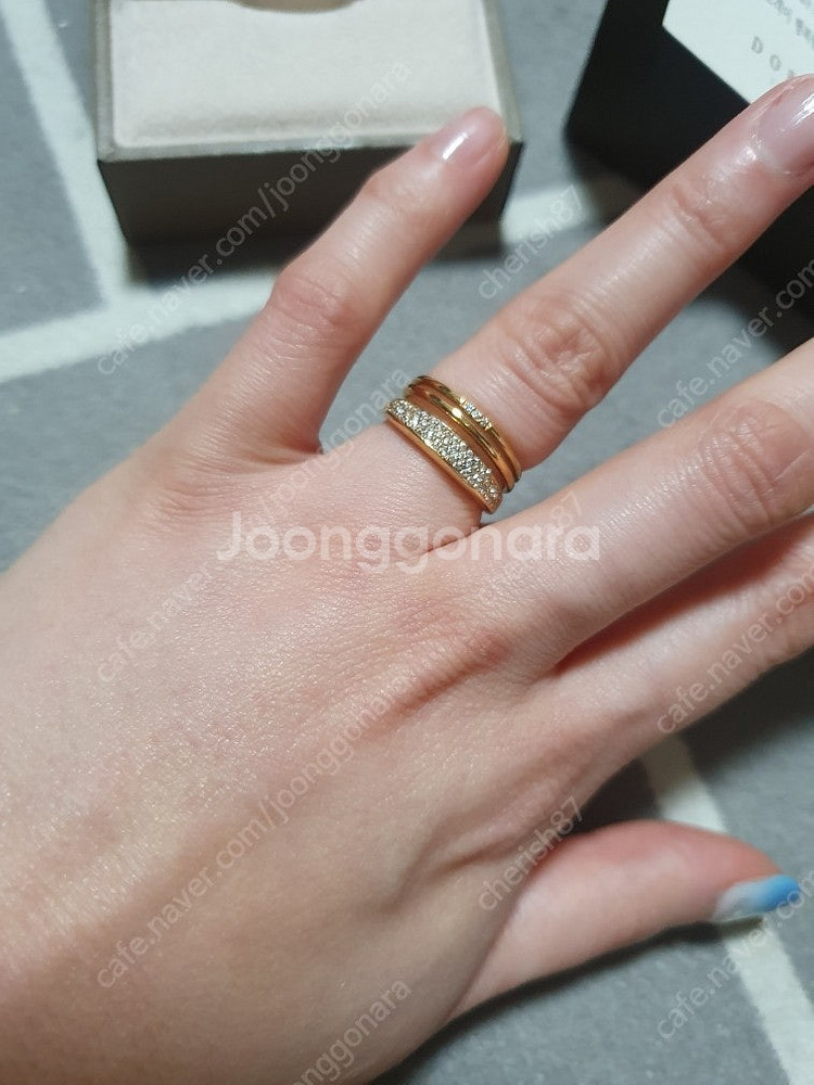 도로시쥬얼리 14k 쓰리템포 반지!! 쿨거래시 이가격--3