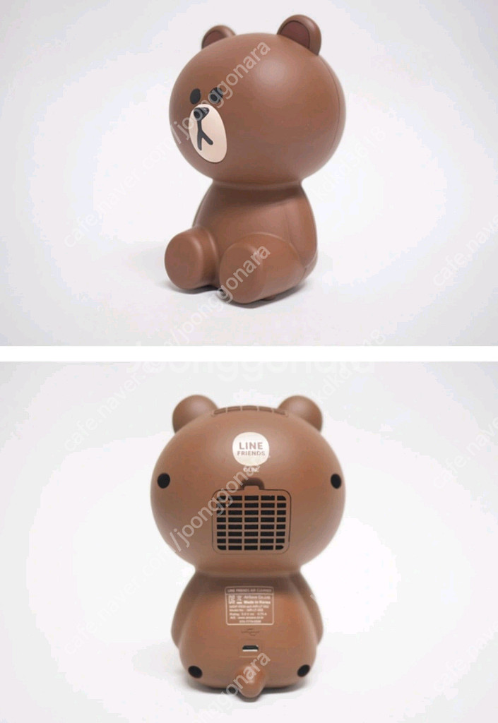 라인프렌즈 브라운 미니 공기청정기 새상품--4