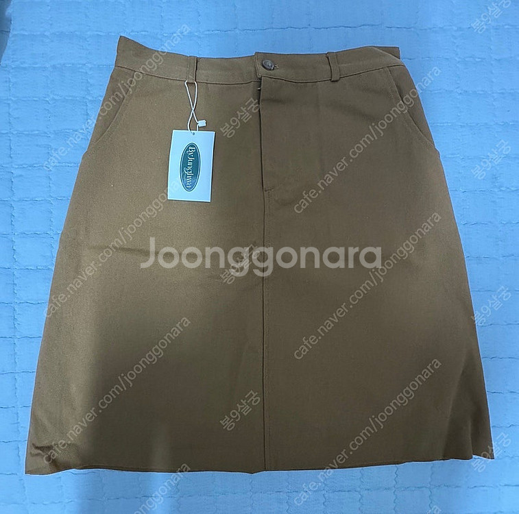 바이정화 자체제작 코튼 미디 스커트--0