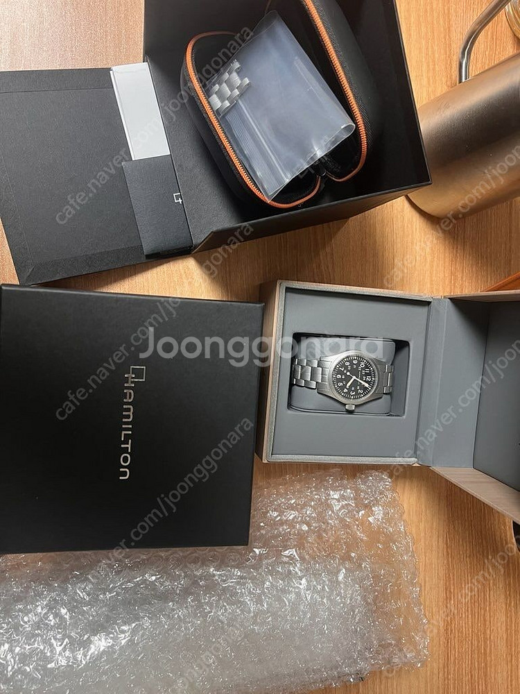 해밀턴 카키필드 38mm 검판 메카니컬--0