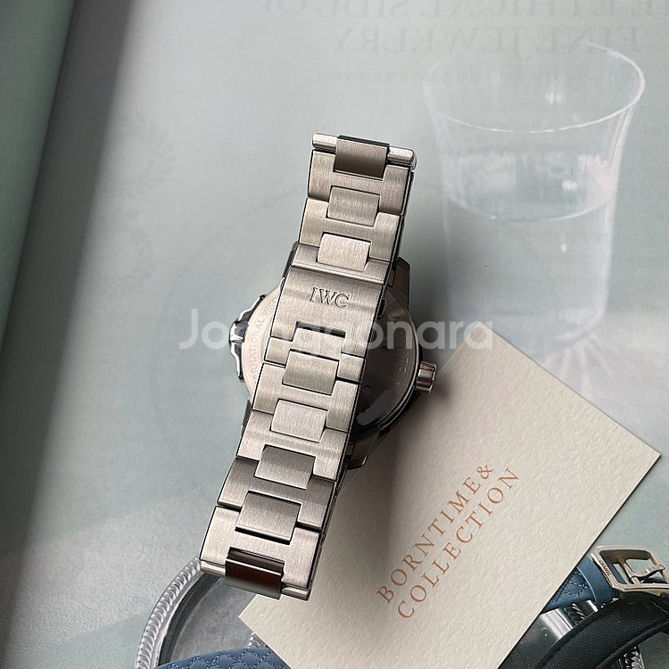 IW329002 IWC 아쿠아타이머 검판 스틸 브레이슬...--4