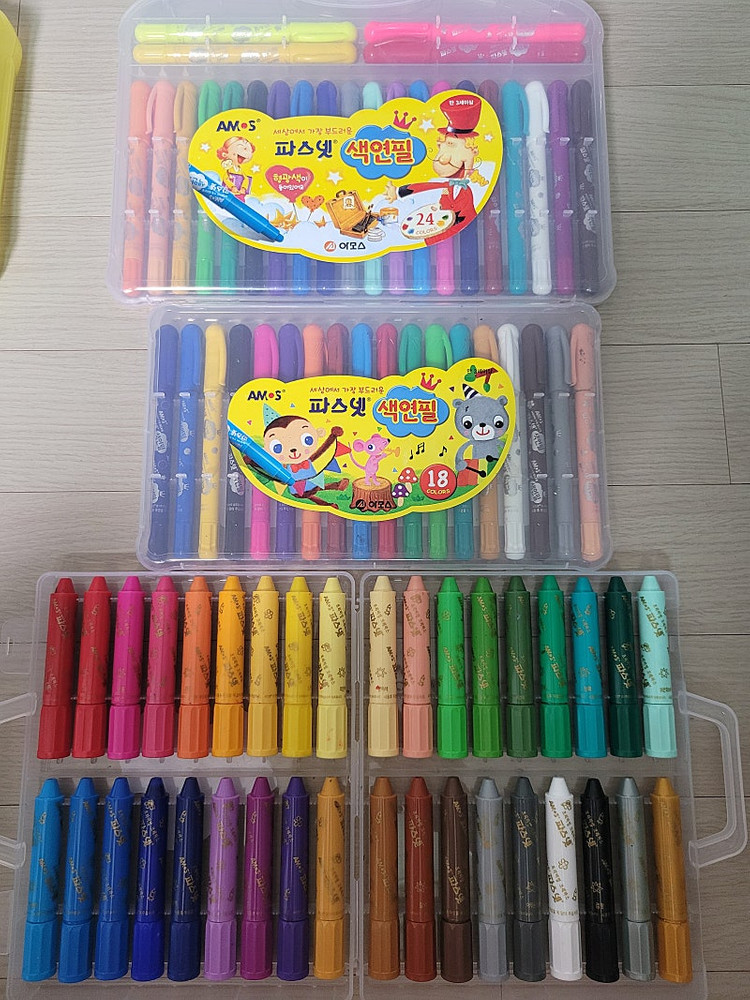파스넷 색연필.크레파스.물라 수채물감--1