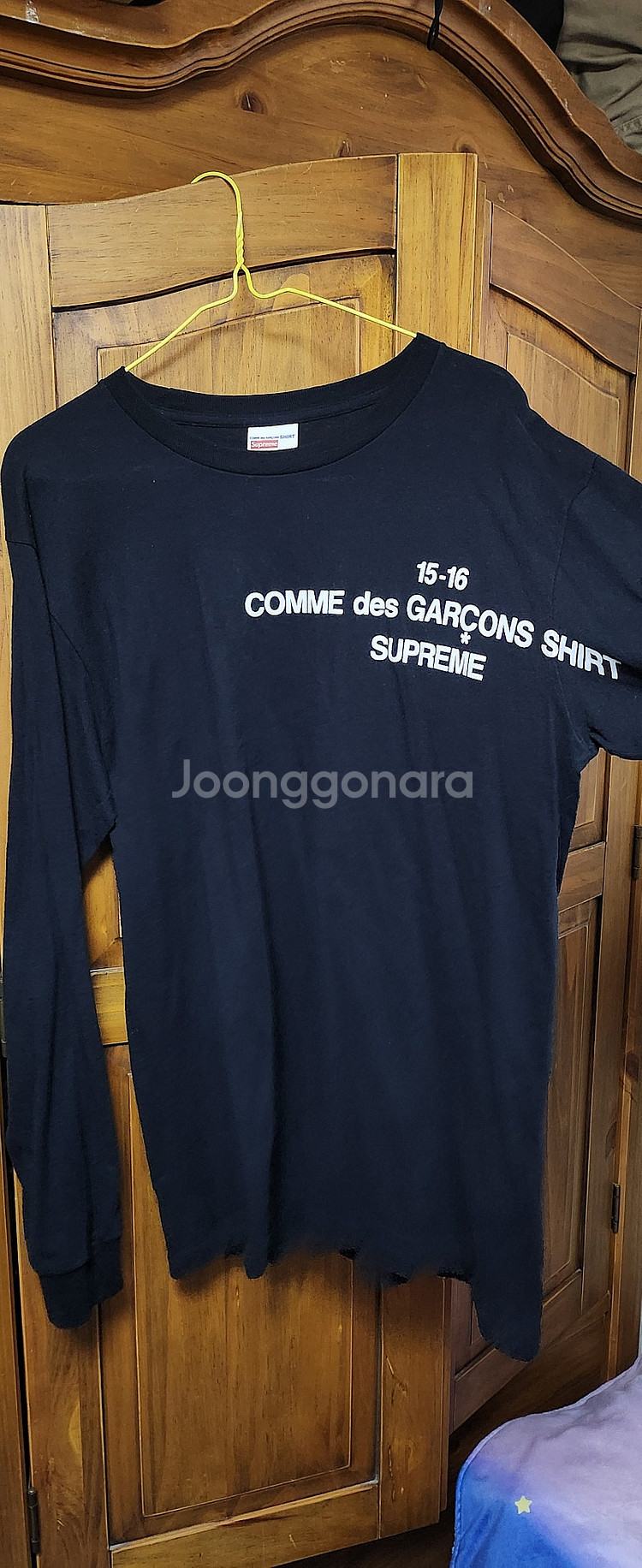 [M] 슈프림 꼼데가르송 긴팔 롱슬리브 CDG 1516...--0