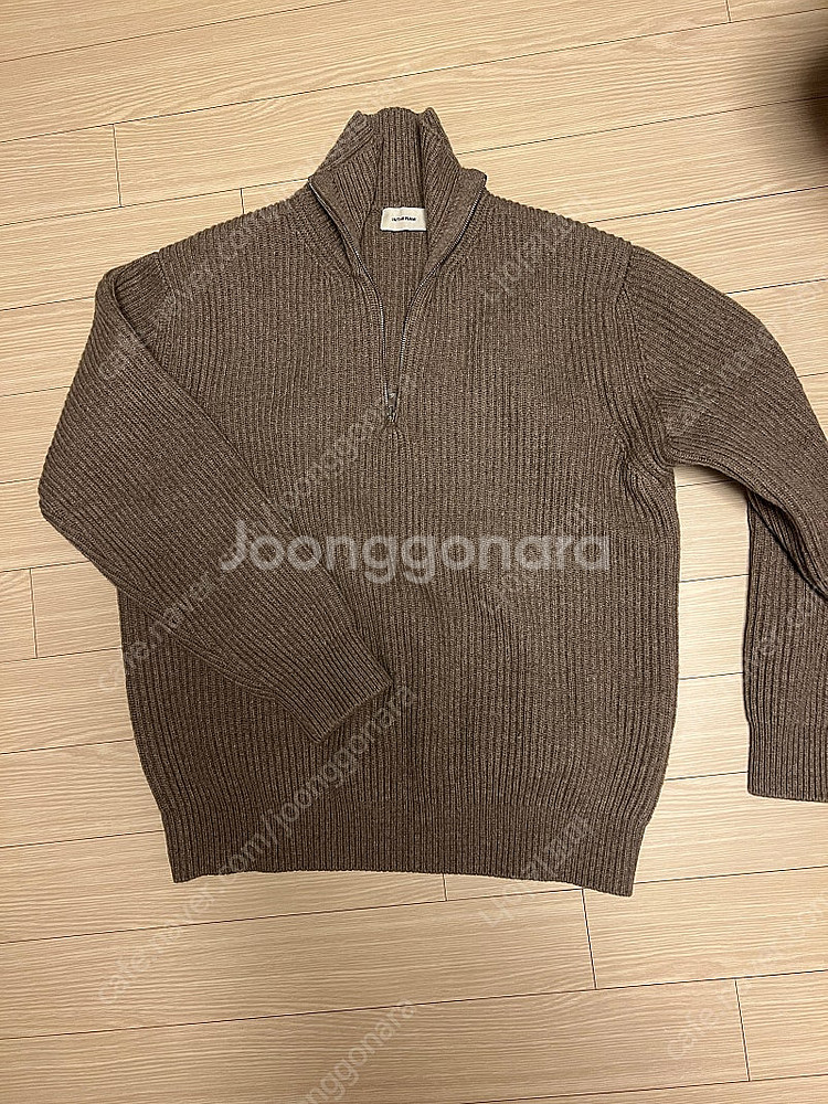 [ 3 ] 인더로우 노던 하프 집업 카키 멜란지--0