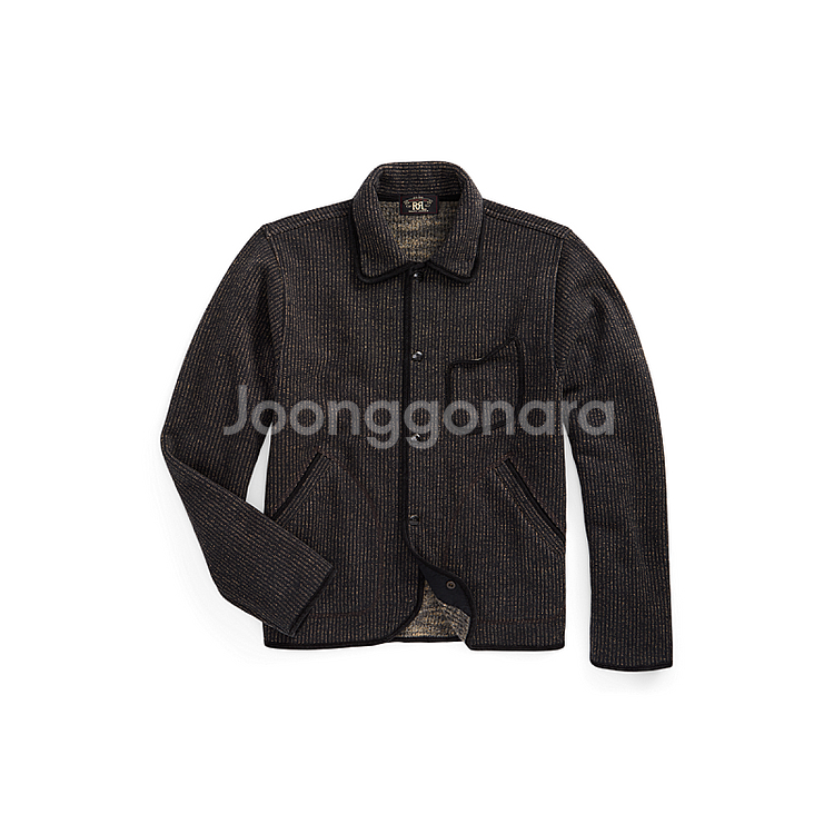 RRL 더블알엘 자카드 브라운스비치 자켓 패치워크 워크...--0