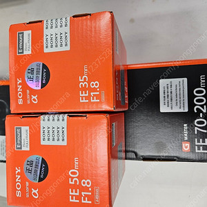 미개봉 새상품 소니 fe70-200gm2 ,fe35.8,fe50.8 팝니다