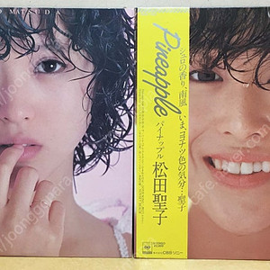 LP ; seiko matsuda 마츠다 세이코 엘피 음반 2장 '푸른 산호초' 수록 음반 squall, pineapple J-Pop