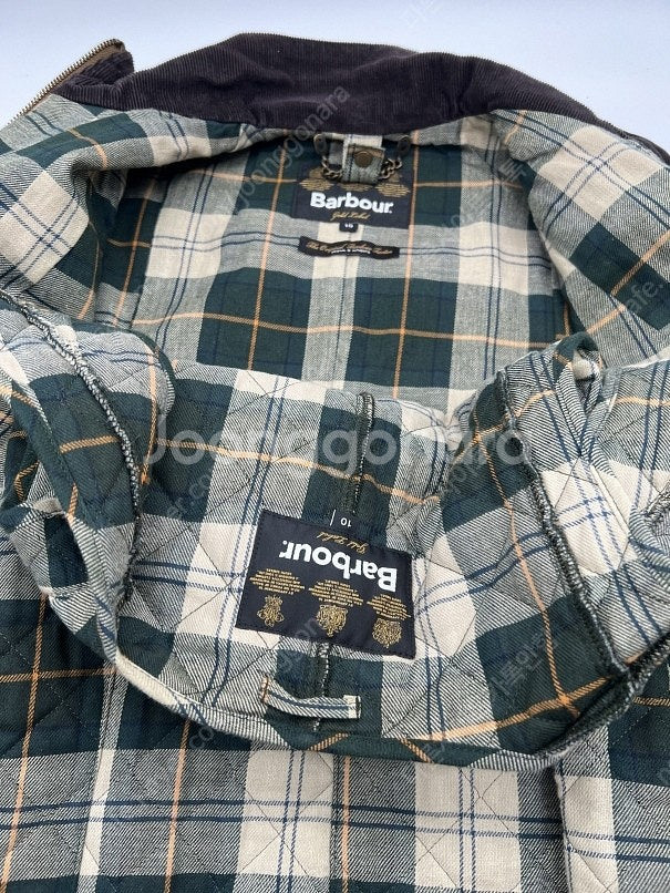 정품 바버 BARBOUR 왁스 자켓 여성용 빈티지 가죽...--2