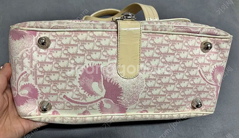 [정품] 크리스찬 디올 트로터백/토트백 핸드백 핑크--1