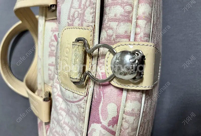 [정품] 크리스찬 디올 트로터백/토트백 핸드백 핑크--4