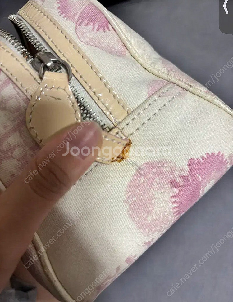 [정품] 크리스찬 디올 트로터백/토트백 핸드백 핑크--5