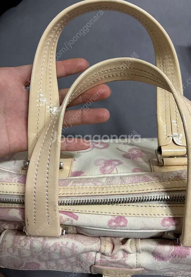 [정품] 크리스찬 디올 트로터백/토트백 핸드백 핑크--6