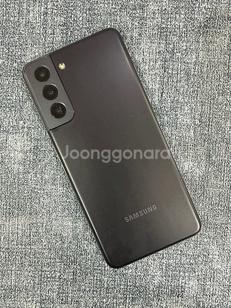 갤럭시S21 256G 블랙 파손X 게임용 서브용 단말기...--0