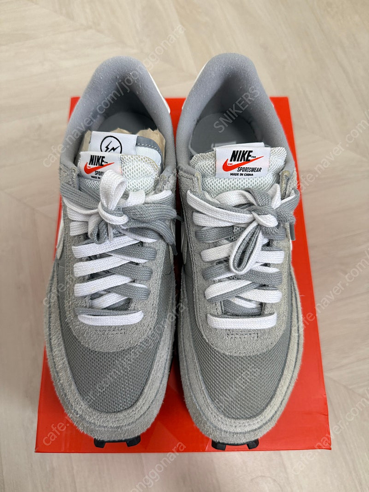 [265][1회착용] 나이키 x 사카이 x 프라그먼트 LD와플 라이트 스모크 그레이 이미지