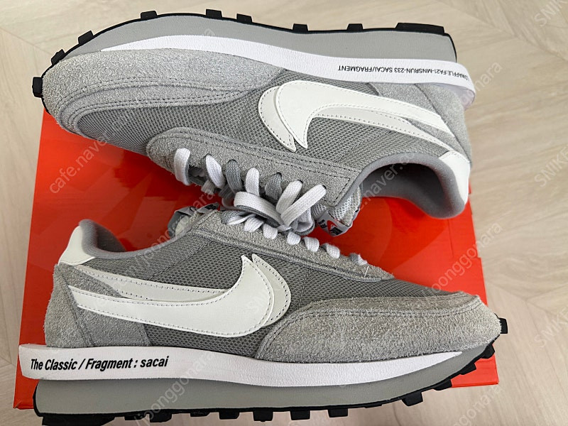 [265][1회착용] 나이키 x 사카이 x 프라그먼트 LD와플 라이트 스모크 그레이 이미지