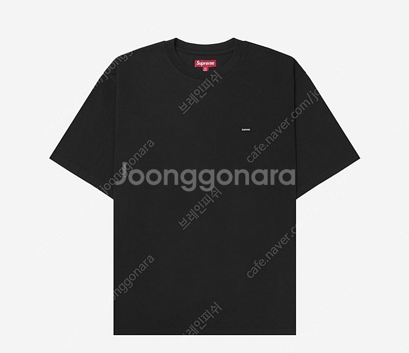 [M] 슈프림 스몰 박스 로고 티셔츠 블랙--0
