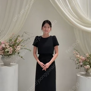 시에 SIE 벨 레이어 트위드 드레스 새상품 (블랙/xs) 시에원피스