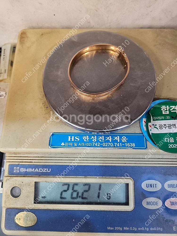 18k 까르띠에 러브팔찌 6.99돈 길이 17cm 1돈...--3