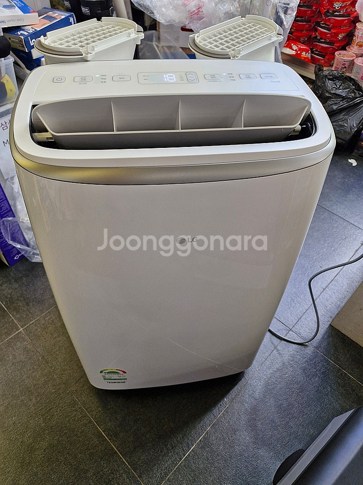 전시새상품) LG 휘센 이동식 에어컨 듀얼호스 PQ08...--0
