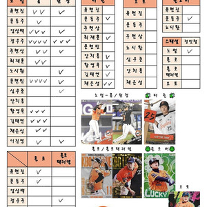 KBO 크보 오피셜 컬렉션 카드 퍼즐 노멀 카드 (기아타이거즈, kt 위즈, lg트윈스, ssg 랜더스, nc 다이노스, 두산베어스)