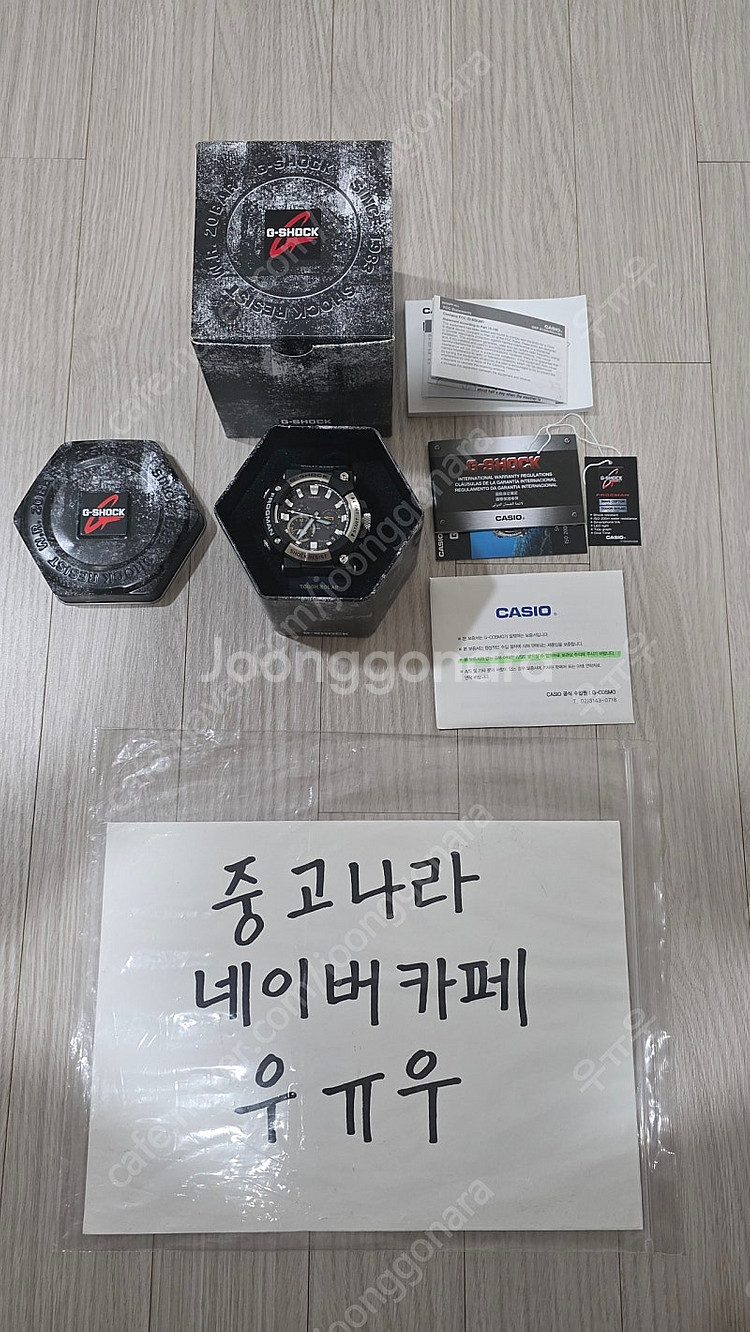 카시오 지샥 GWF-A1000-1A2DR 깨끗한 미중고--0