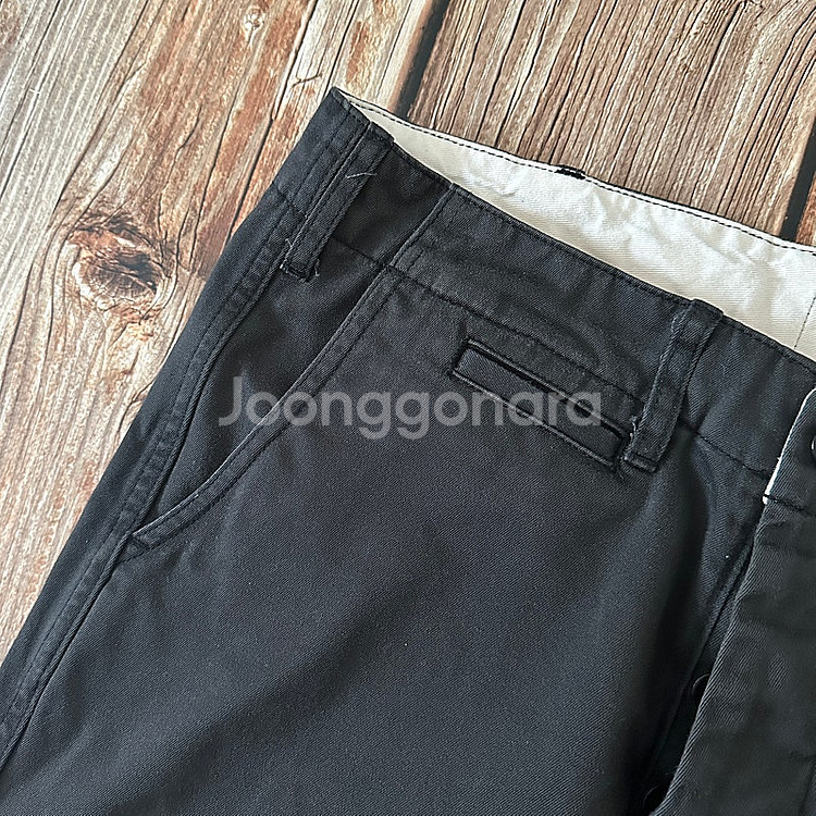 버거스플러스 Lot.401 치노 팬츠 블랙 31 사이즈--5