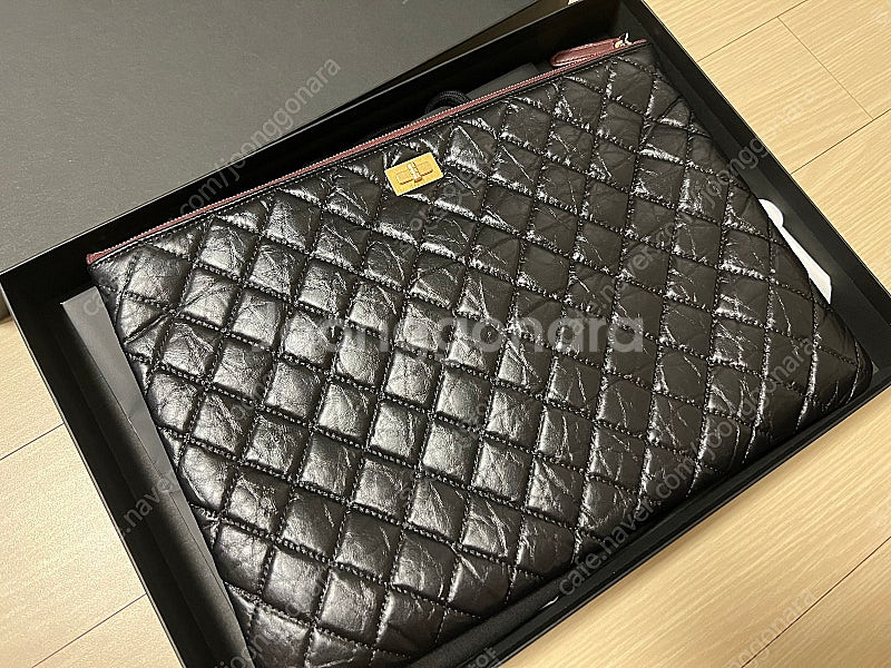 샤넬 2.55 빈티지 클러치 라지--0