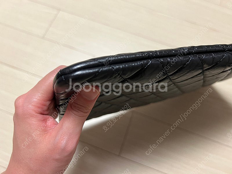 샤넬 2.55 빈티지 클러치 라지--6