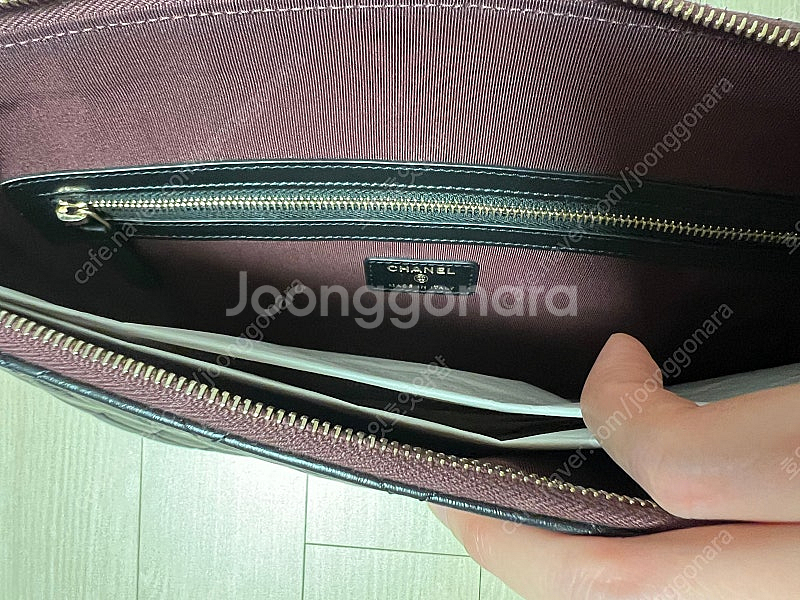 샤넬 2.55 빈티지 클러치 라지--7