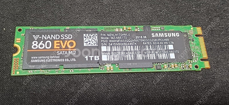중고 m2 ssd1테라 삼성860evo--0