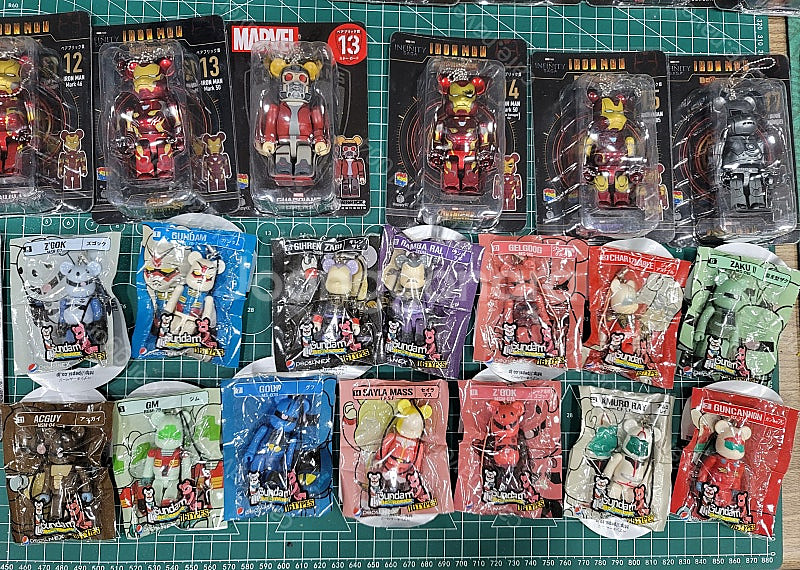 Happy RBRICK 베어브릭 캡틴 아메리카 아이언 ...--1