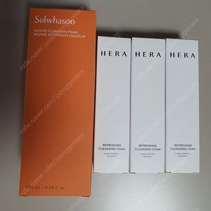 (택포)설화수 순행 클렌징폼 + 헤라 리프레싱 클렌징폼 50gx3