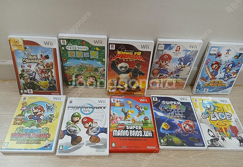 닌텐도 위 wii 4인풀세트 cd10장--4