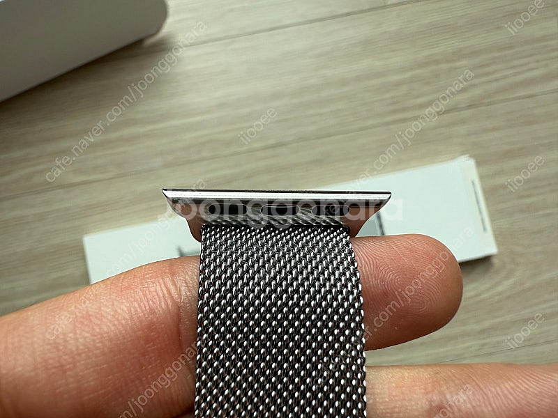 애플워치 41mm 실버 밀레니즈 루프 정품--3
