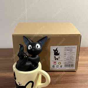 택포) 지브리 스튜디오 마녀배달부 키키 지지 머그컵 한송이 꽃병