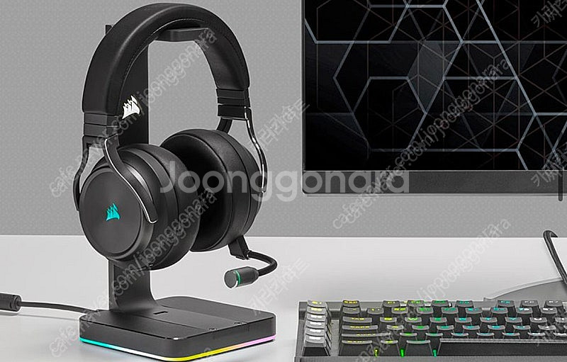 커세어 버츄오소 SE + ST100 RGB 거치대 팝니...--5