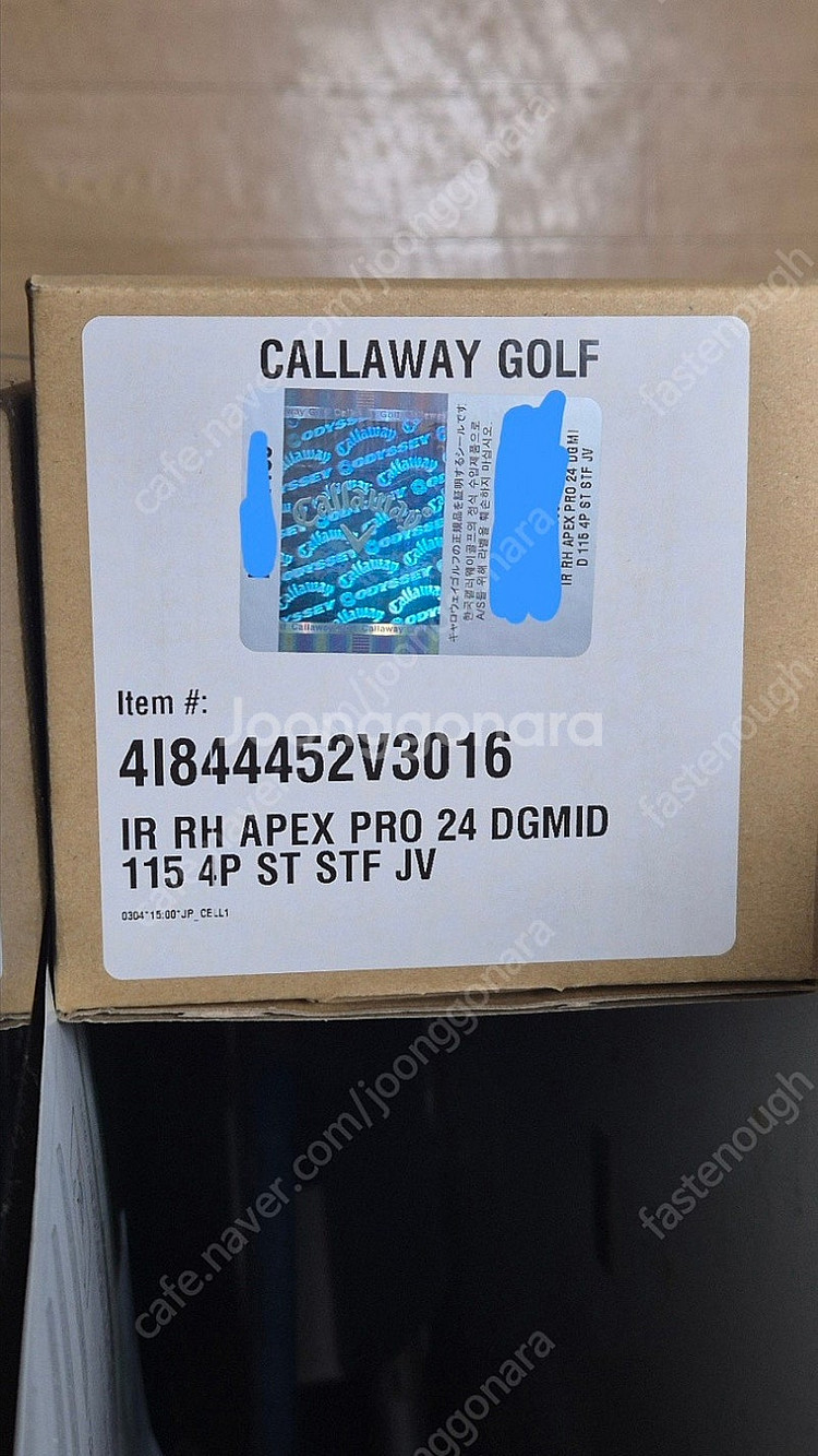캘러웨이 Apex Pro 24 아이언(4~P) 새제품 ...--1
