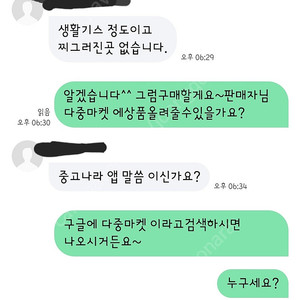해킹당해서 사기꾼이 저 인척 쳇팅합니다