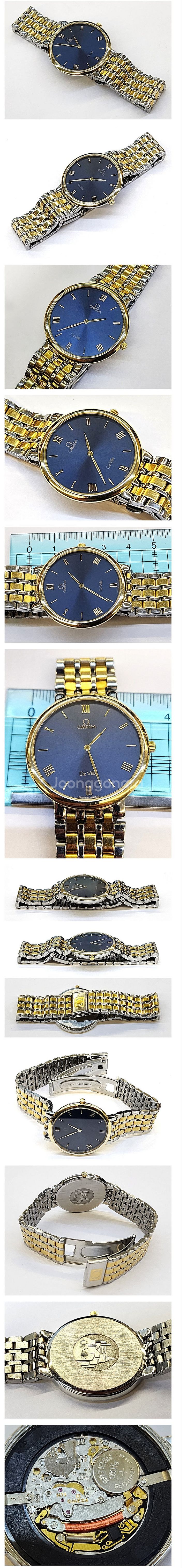 신품급 정품 오메가 - 중후한 청회색 선레이 다이얼 +...--0