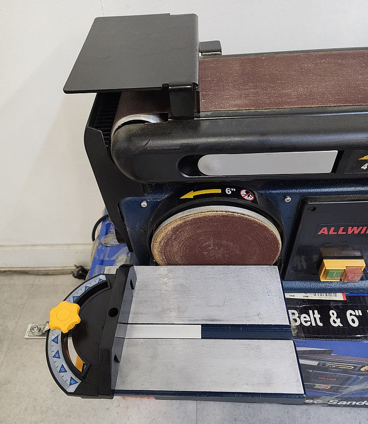 신품급 목공 센더기 올윈 벨트센더 ABS1000 + 사포 벨트 1박스 일괄 정리합니다.--5