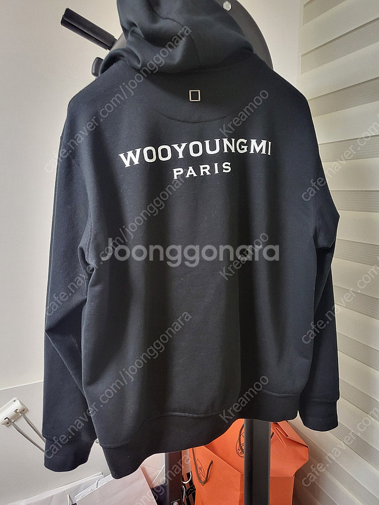 24SS 우영미 백로고 후드집업 48사이즈--4
