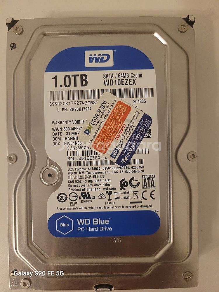 WD HDD 1000GB + 삼성 500GB 급처--0
